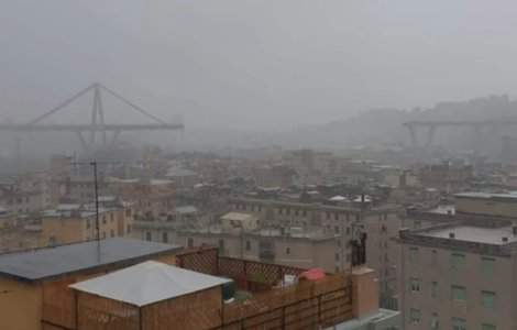 Zeci de morti in Genova, dupa ce un pod al autostrazii A10 s-a prabusit / VIDEO