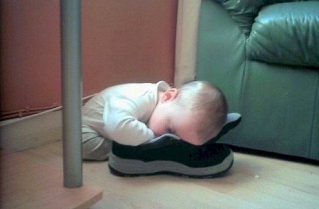 10+ imagini care demonstreaza ca oamenii si pisicile pot dormi in cele mai ciudate locuri si pozitii