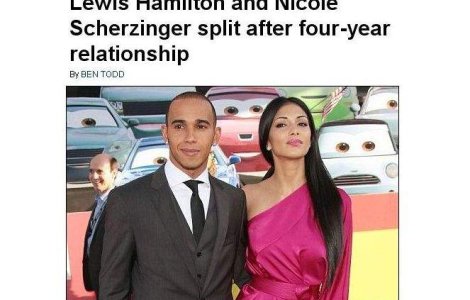 Lewis Hamilton si Nicole Scherzinger s-au despartit