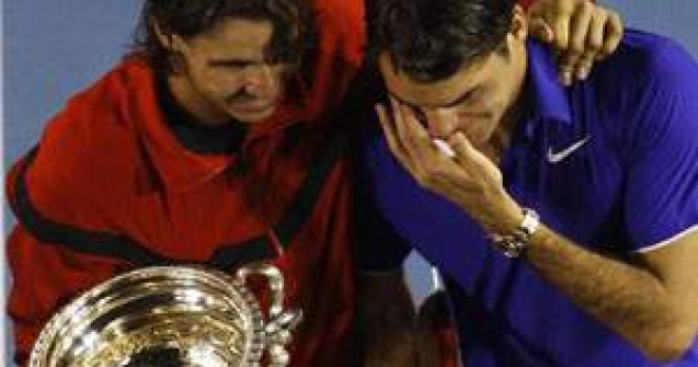 Federer a inceput sa planga la premiere, Nadal si-a cerut scuze ca l-a invins