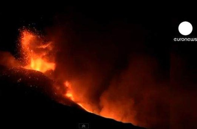 [VIDEO] Etna a erupt din nou