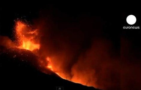  Video  Etna a erupt din nou