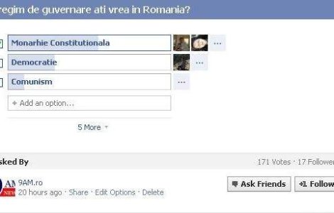 Cititorii 9AM vor Monarhie Constitutionala