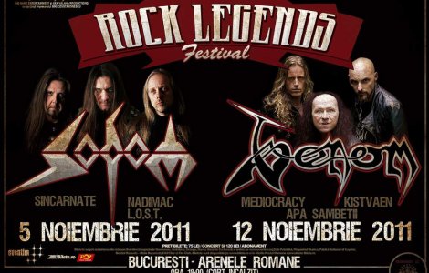 Mini-festivalul Rock Legends, intre 5 si 12 noiembrie la Arenele Romane