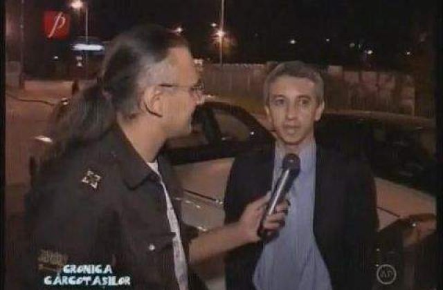 Masina lui Dan Diaconescu a ajuns in raul Dambovita