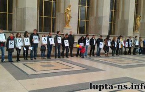  Video  Protest la Paris: Romanii s-au saturat de stigmatizare!