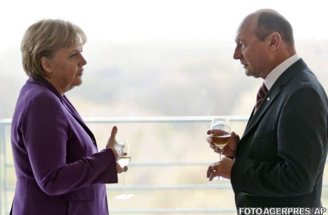 [VIDEO] Aderarea Romaniei la euro: Schimb de replici Basescu - Merkel
