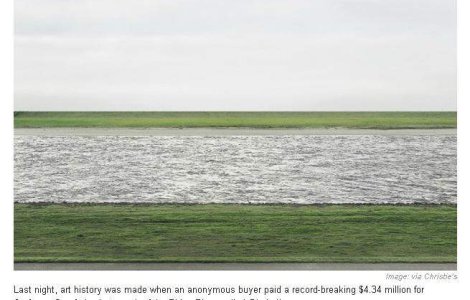 A fost vanduta cea mai scumpa fotografie din lume