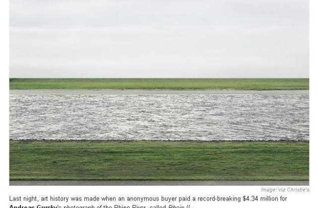 A fost vanduta cea mai scumpa fotografie din lume