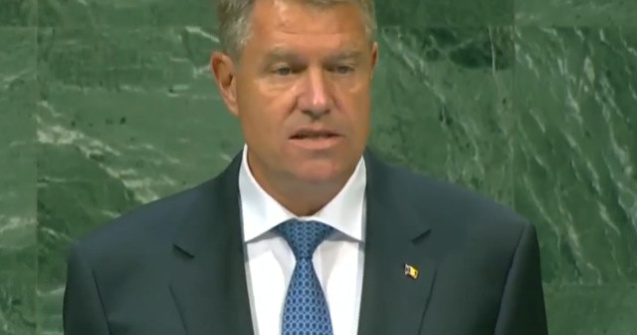 Iohannis, la ONU: Avem datoria sa explicam mai bine care sunt provocarile actuale la adresa pacii