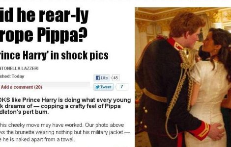 Poze socante cu printul Harry