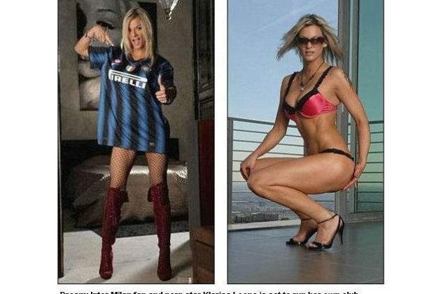 Star porno, patron de echipa de fotbal