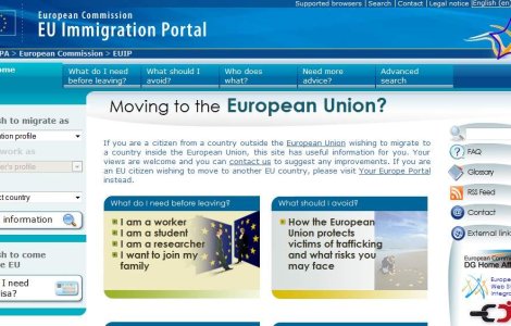 CE a lansat un portal cu informatii practice legate de imigratia