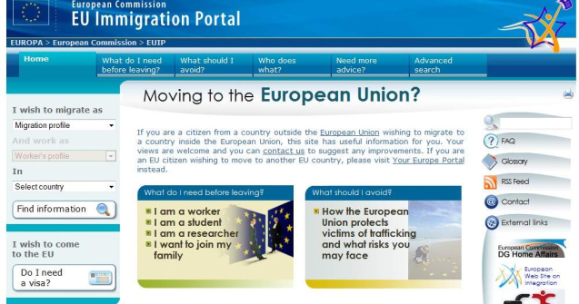 CE a lansat un portal cu informatii practice legate de imigratia