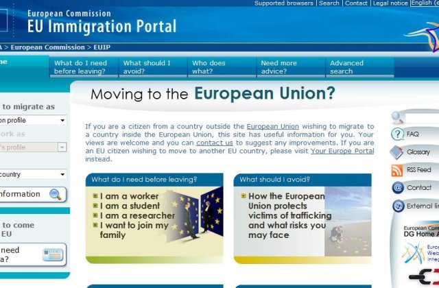 CE a lansat un portal cu informatii practice legate de imigratia