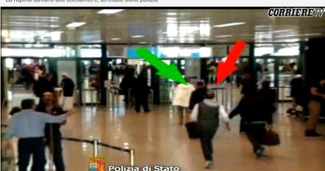  Video  Italia: Roman furat de trei italieni pe aeroportul din Roma