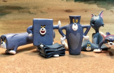 Un artist a facut sculpturi cu momentele amuzante din "Tom si Jerry"