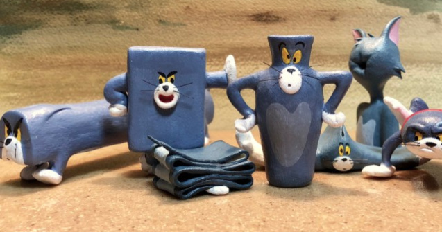 Un artist a facut sculpturi cu momentele amuzante din "Tom si Jerry"