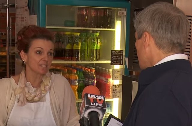 Proprietara unei patiserii, catre Dacian Ciolos: Niciodata nu voi mai merge la vot. Gata, ca eu pierd timpul si pierd clientii/ VIDEO