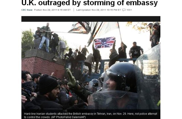 [VIDEO] Ambasada Marii Britanii la Teheran, devastata si distrusa de iranieni