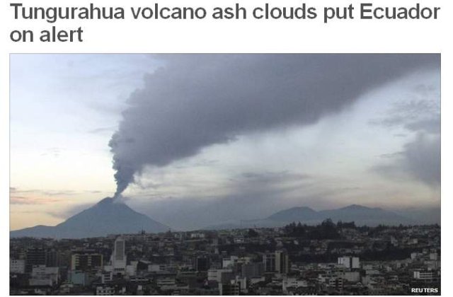 [VIDEO] Stare de alerta in Ecuador: Vulcanul Tungurahua a erupt puternic
