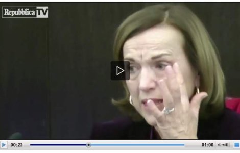  Video  Italia: Ministru in lacrimi la anuntarea austeritatii