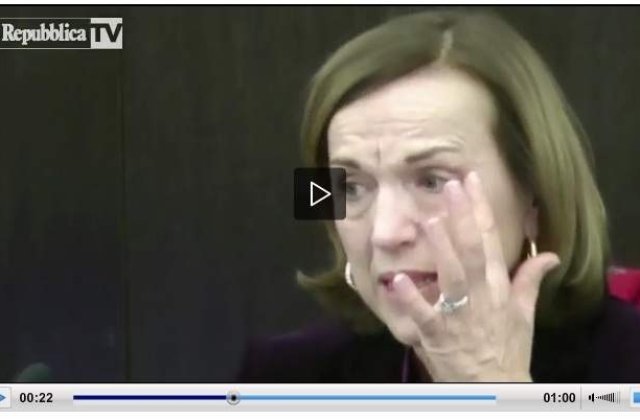 [VIDEO] Italia: Ministru in lacrimi la anuntarea austeritatii