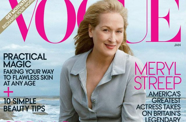 Meryl Streep, cea mai in varsta vedeta de pe coperta Vogue
