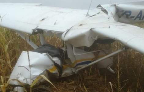 Un avion de mici dimensiuni s-a prabusit la Topoloveni