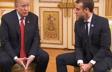 Trump considera "foarte jignitoare" ideea lui Macron privind o armata europeana