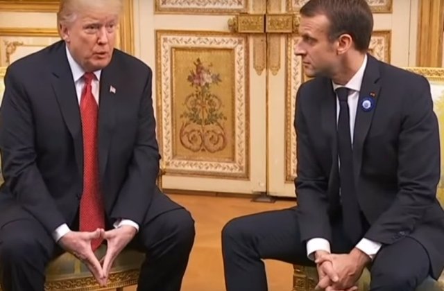 Trump considera "foarte jignitoare" ideea lui Macron privind o armata europeana