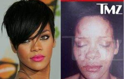 Prima imagine cu Rihanna batuta