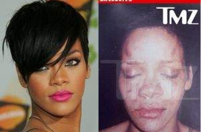 Prima imagine cu Rihanna batuta