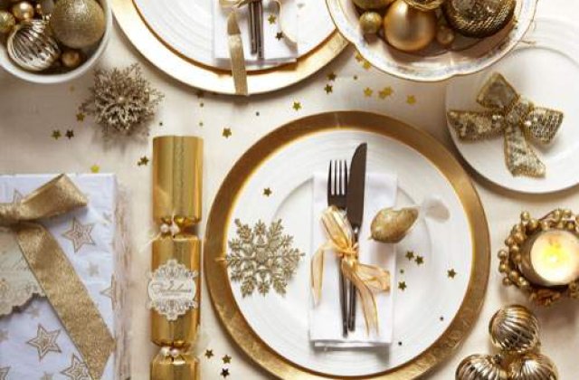 5 exemple de aranjare a mesei de Craciun