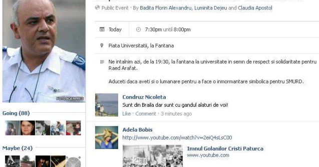 Miting de solidaritate pentru Raed Arafat in Piata Universitatii