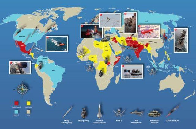 Harta mondiala a razboaielor din 2012