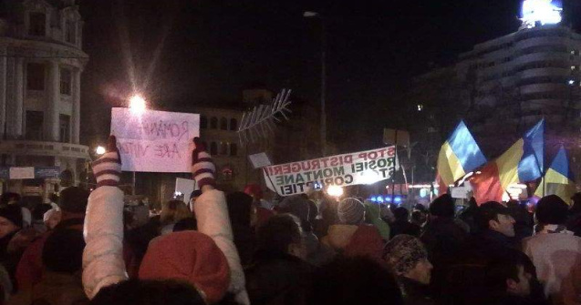  Video  Bucuresti, Piata Universitatii - Ziua a 5-a de proteste