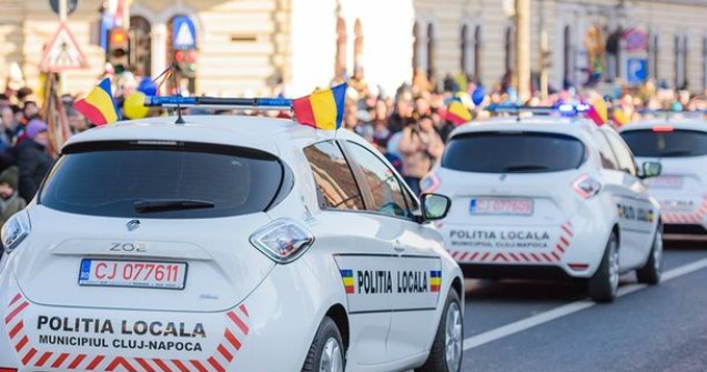 Masini electrice, cumparate de Primaria Cluj-Napoca: trei Renault Zoe au intrat in flota Politiei Locale