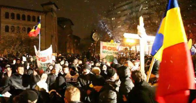  Video  Protestele din Capitala continua pentru a sasea zi