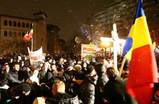 [VIDEO] Protestele din Capitala continua pentru a sasea zi