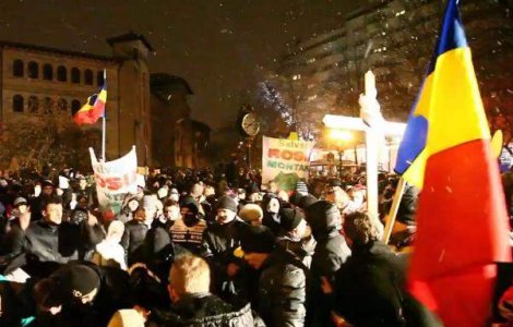  Video  Protestele din Capitala continua pentru a sasea zi