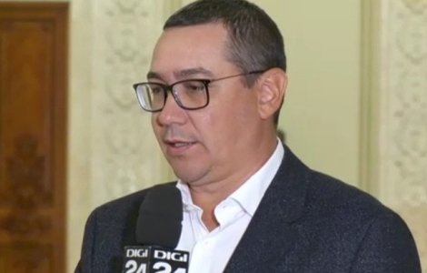 Ponta: Cei din Opozitie nu au discutat cu noi despre motiunea de cenzura
