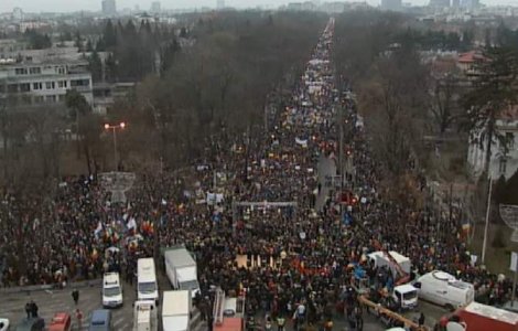 Jandarmeria Romania: Organizatorii mitingului USL vor fi amendati