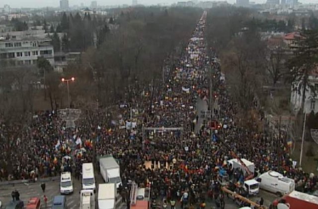 Jandarmeria Romania: Organizatorii mitingului USL vor fi amendati