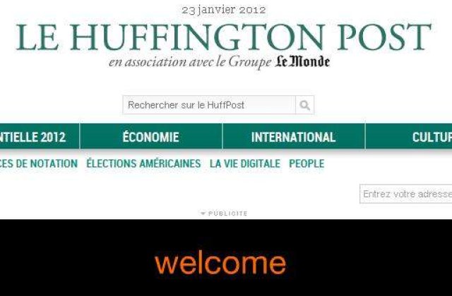 Huffington Post, de acum si in franceza