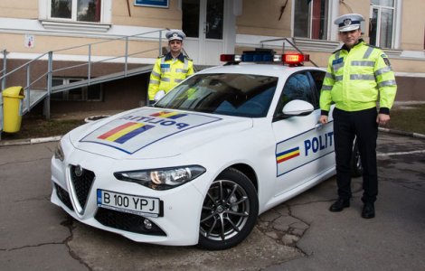 Politia Rutiera Ilfov a primit un Alfa Romeo Giulia: modelul italian va patrula 12 luni pe autostrada A3, Drumul National 1 si Centura Bucurestiului