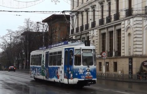 "Tramvaiul lui Mos Craciun" va circula duminica in Capitala