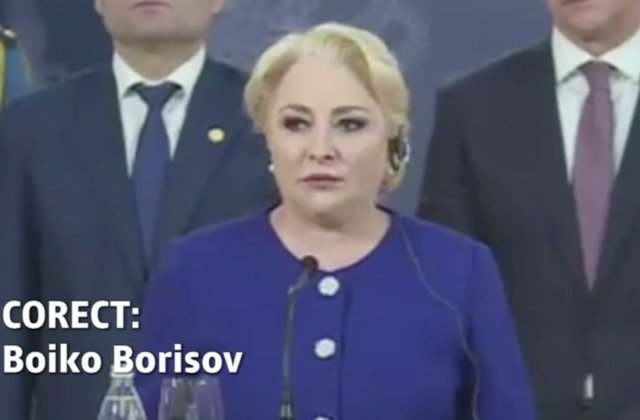 O noua gafa la nivel inalt. Viorica Dancila i-a gresit numele premierului Bulgariei