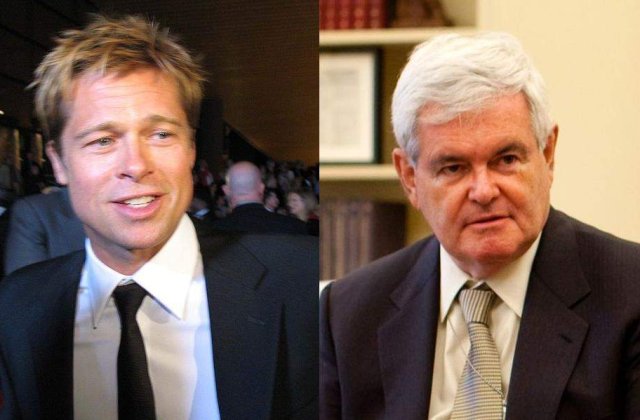 [VIDEO] Newt Gingrich: Brad Pitt ar trebui sa ma interpreteze intr-un film