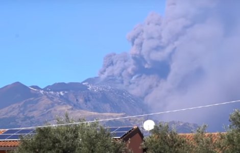 Regiunea vulcanului Etna, care a erupt luni, zguduita de un seism cu magnitudinea 4,8